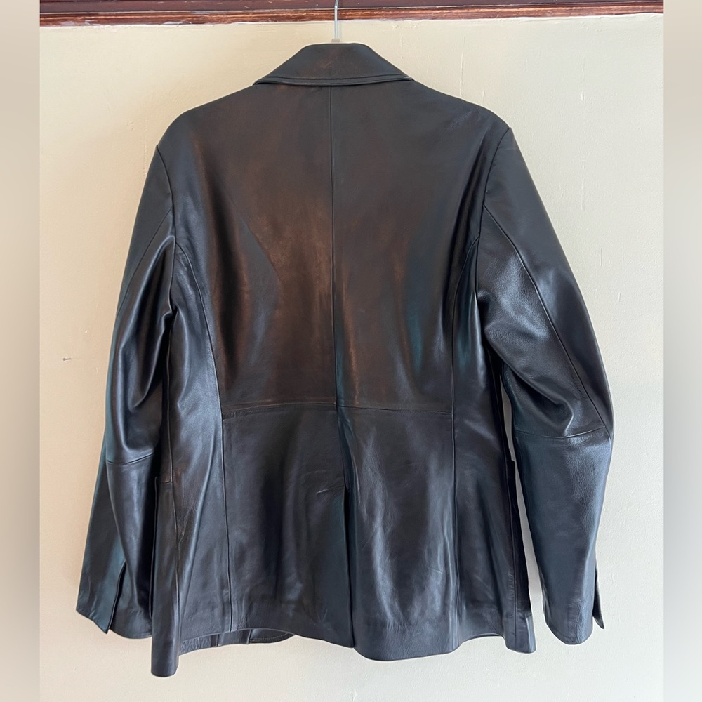 Quince Leather Blazer - L - Picture 5 of 9